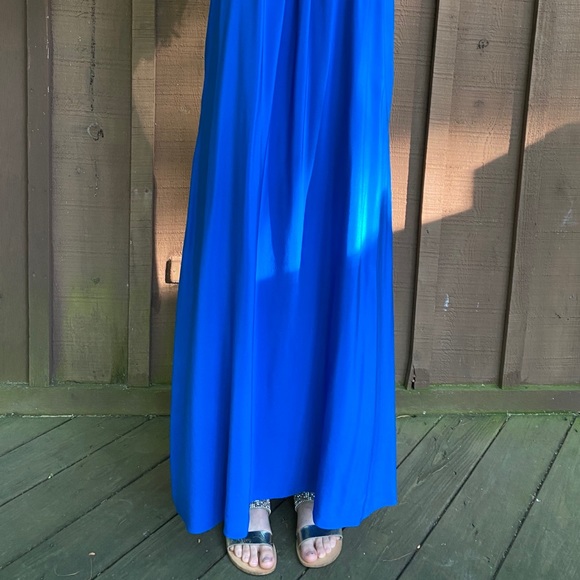 Anthropologie royal blue silk dress - Picture 4 of 4